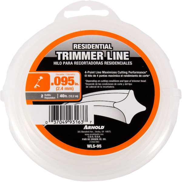 Arnold Arnold Residential Grade .095 in. D X 40 ft. L Trimmer Line WLS-95 - main